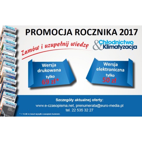 Rocznik 2017 - Chłodnictwo & Klimatyzacja - wersja elektroniczna