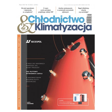 Numer 9/2021 Chłodnictwo & Klimatyzacja